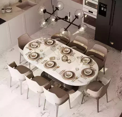 neoclassical kitchen