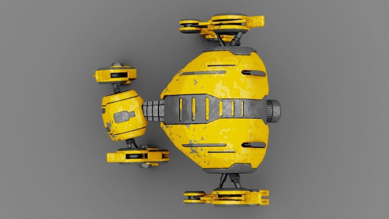 4Leg bot  Rigged 3D model_19