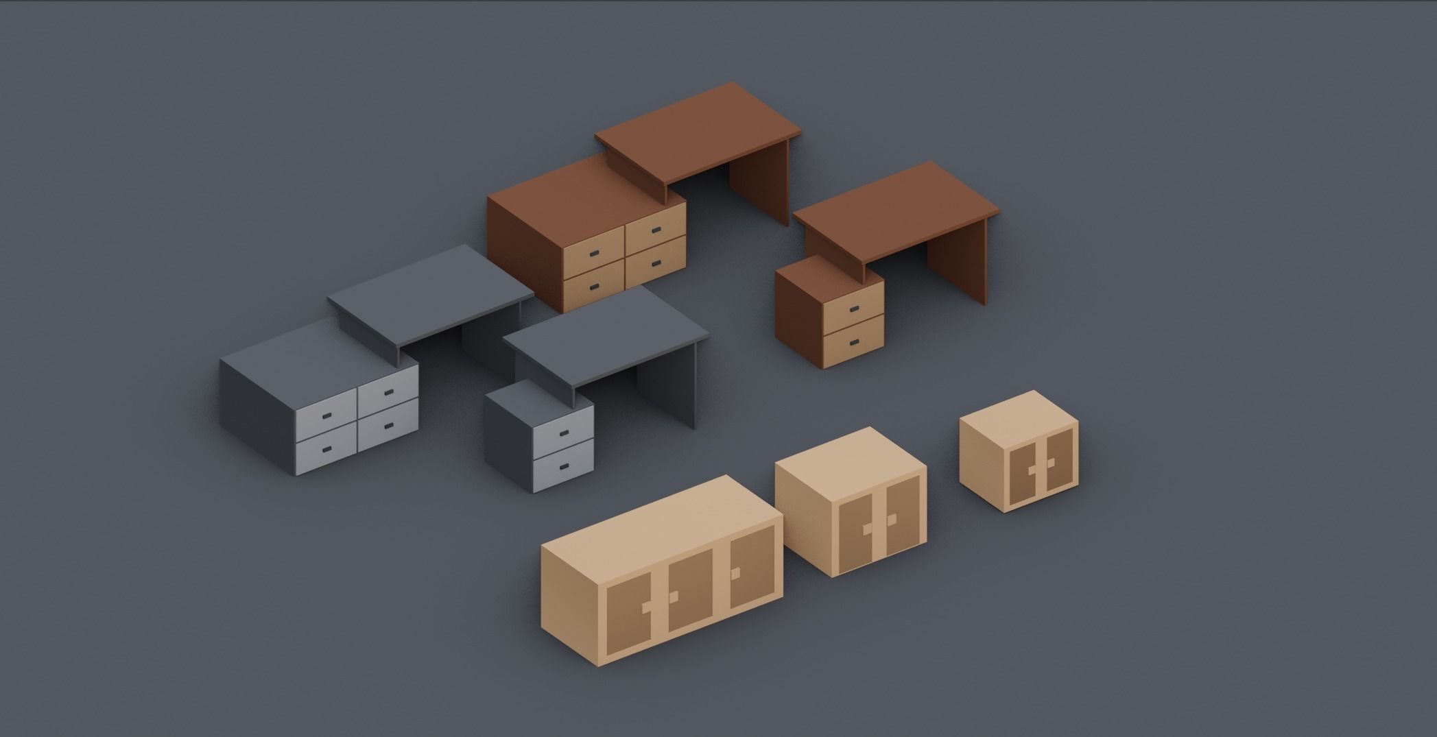 Low Poly Interior Asset Browser Low-poly 3D model_19