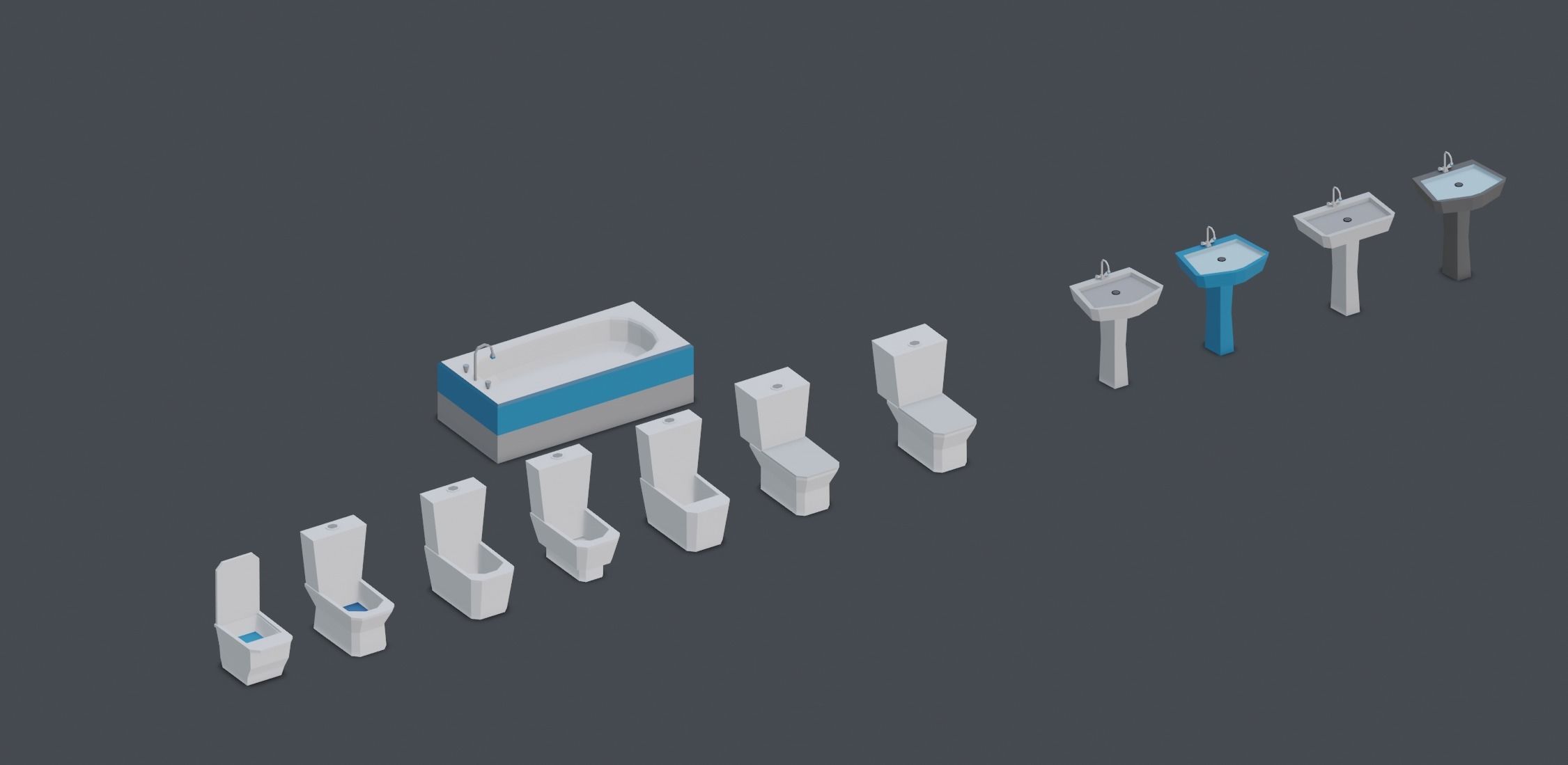 Low Poly Interior Asset Browser Low-poly 3D model_24