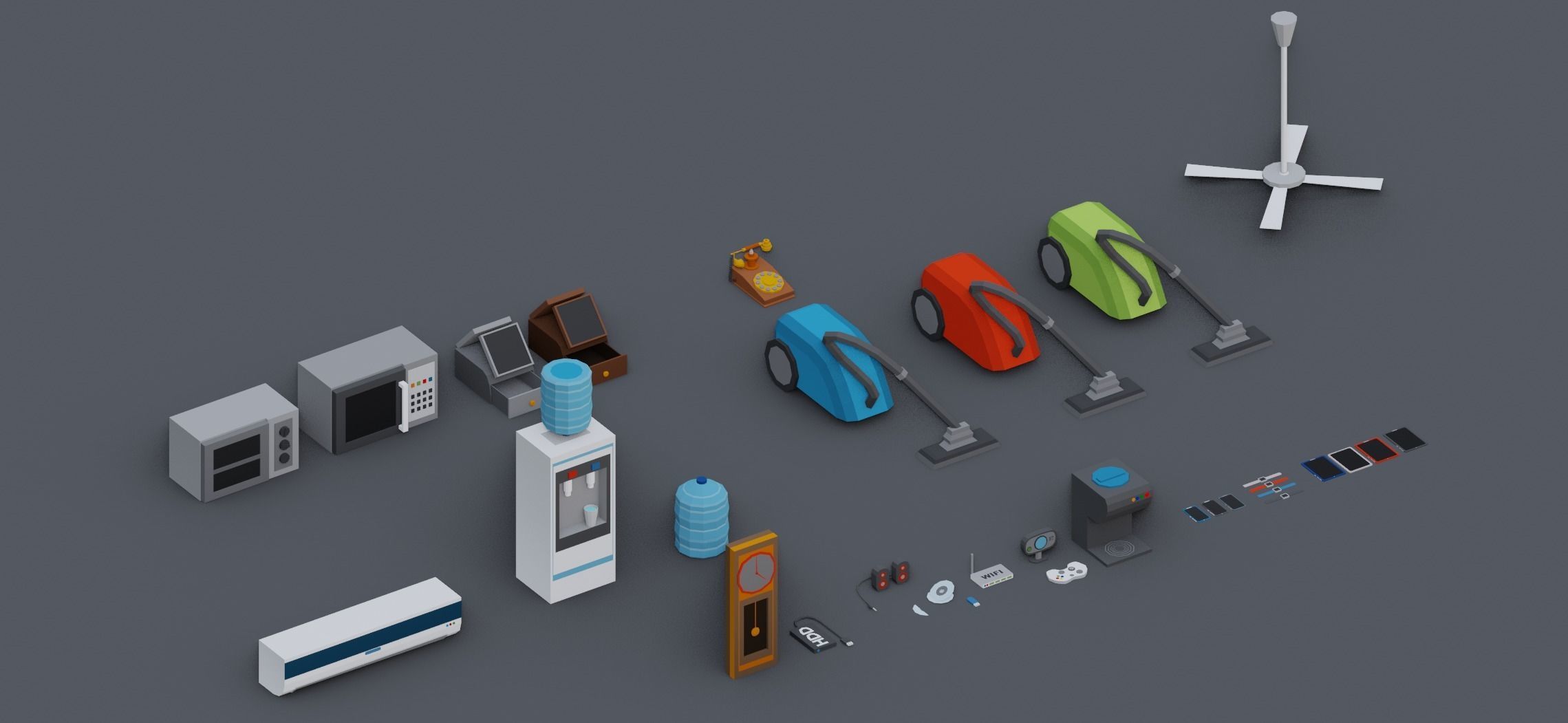 Low Poly Interior Asset Browser Low-poly 3D model_16