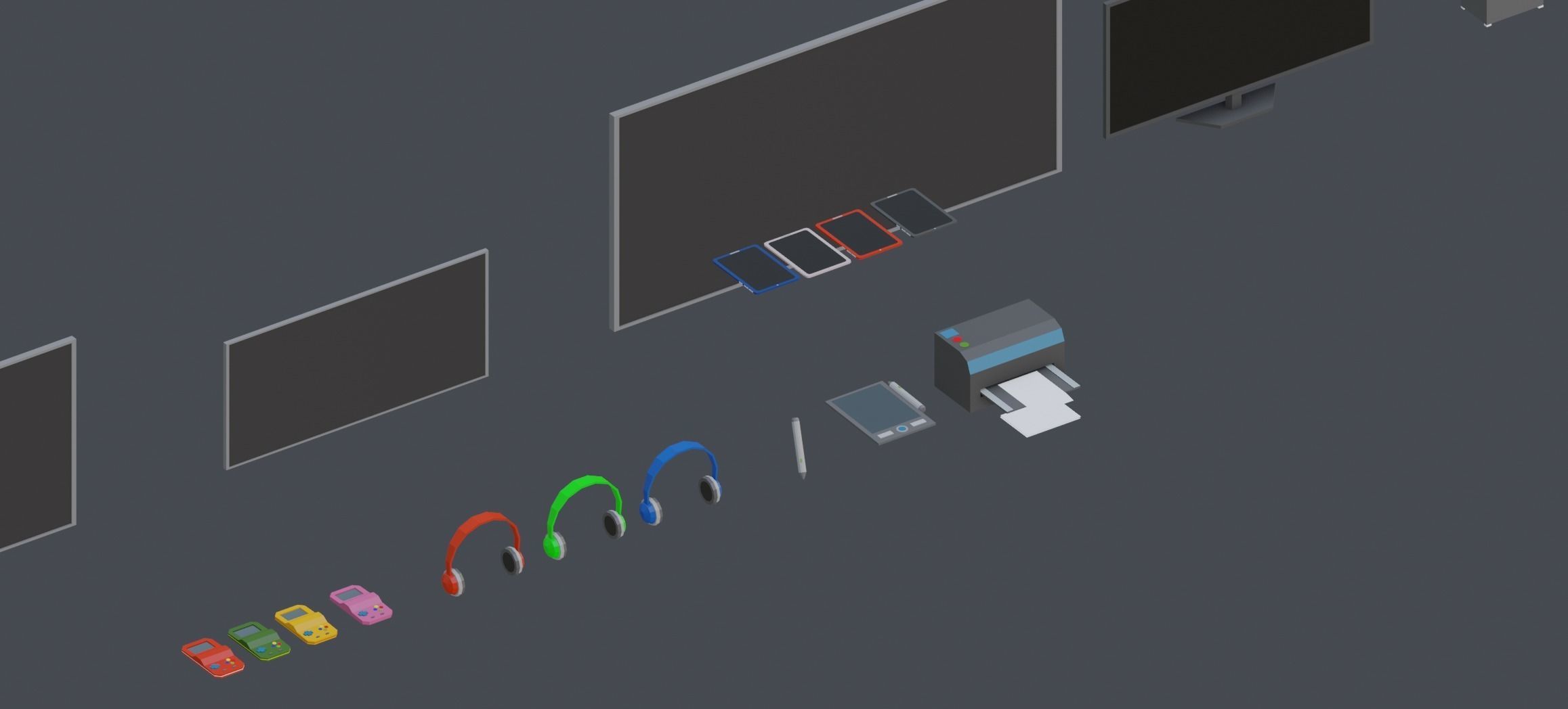 Low Poly Interior Asset Browser Low-poly 3D model_35