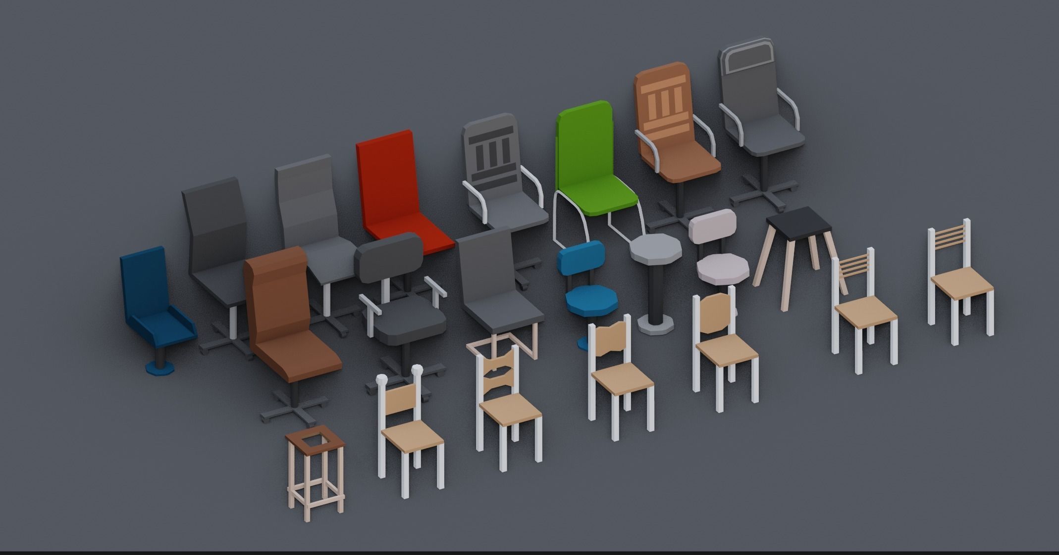Low Poly Interior Asset Browser Low-poly 3D model_15