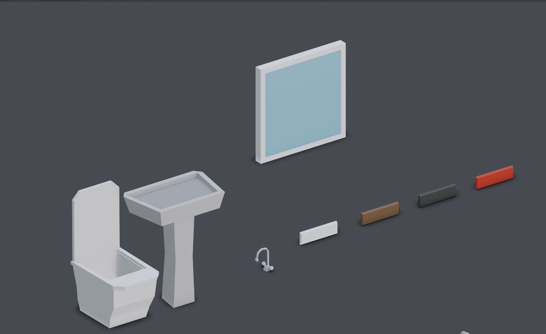 Low Poly Interior Asset Browser Low-poly 3D model_27