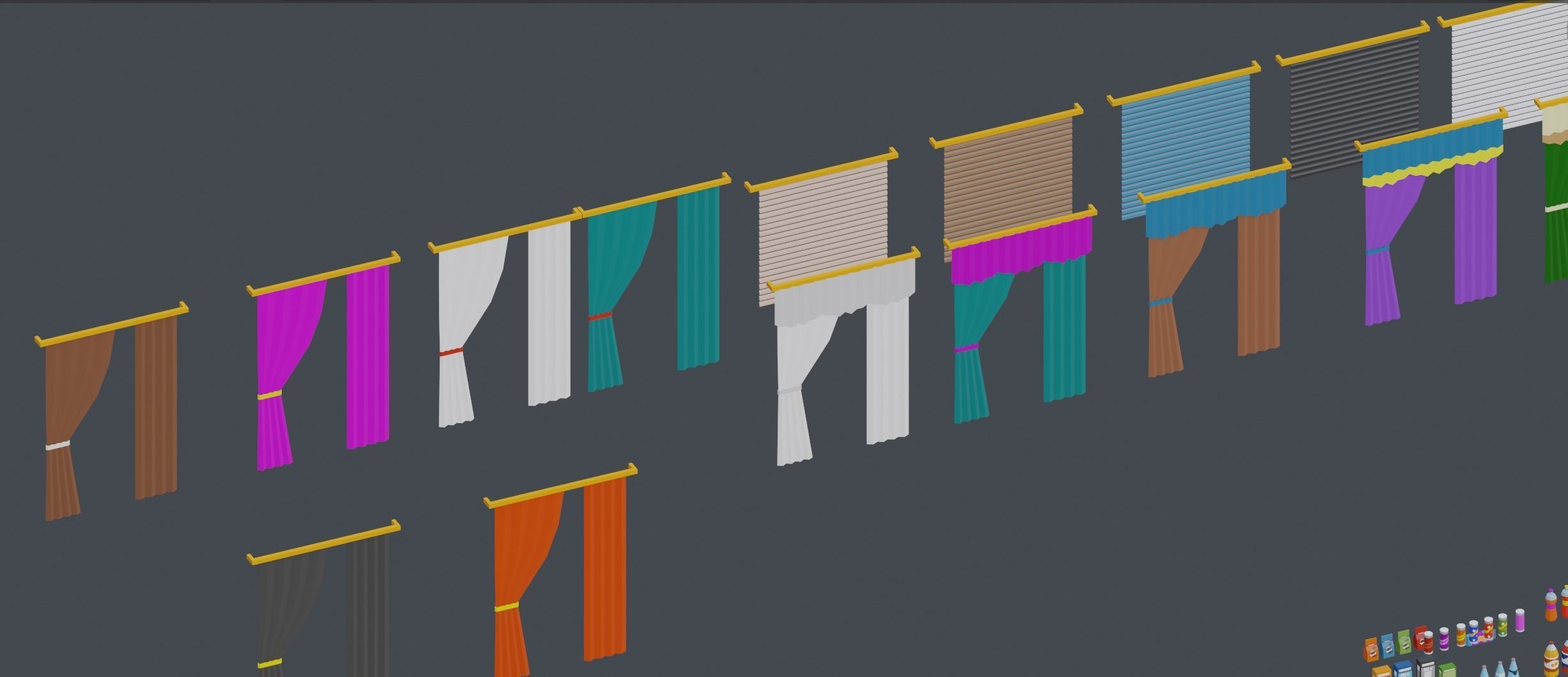 Low Poly Interior Asset Browser Low-poly 3D model_53