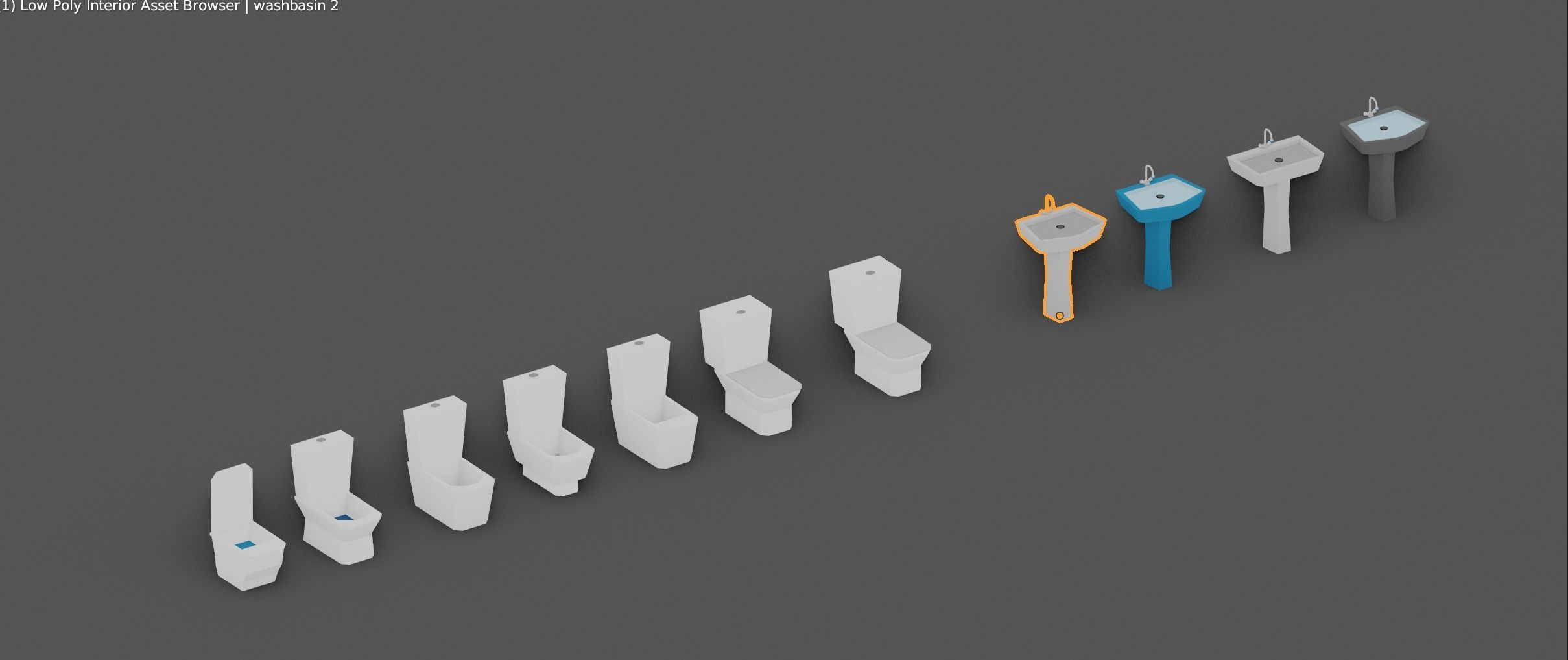 Low Poly Interior Asset Browser Low-poly 3D model_6