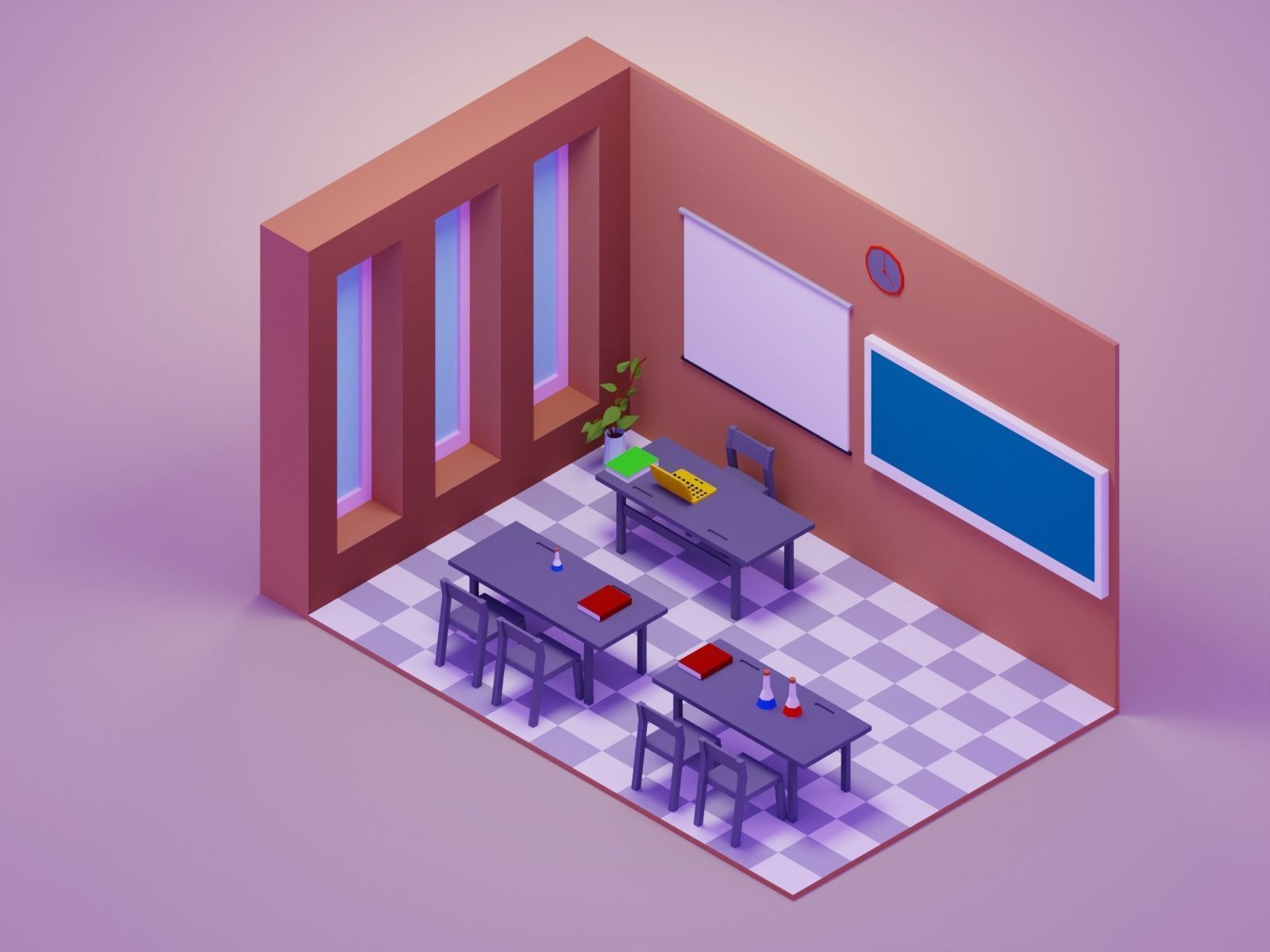 Low Poly Interior Asset Browser Low-poly 3D model_45