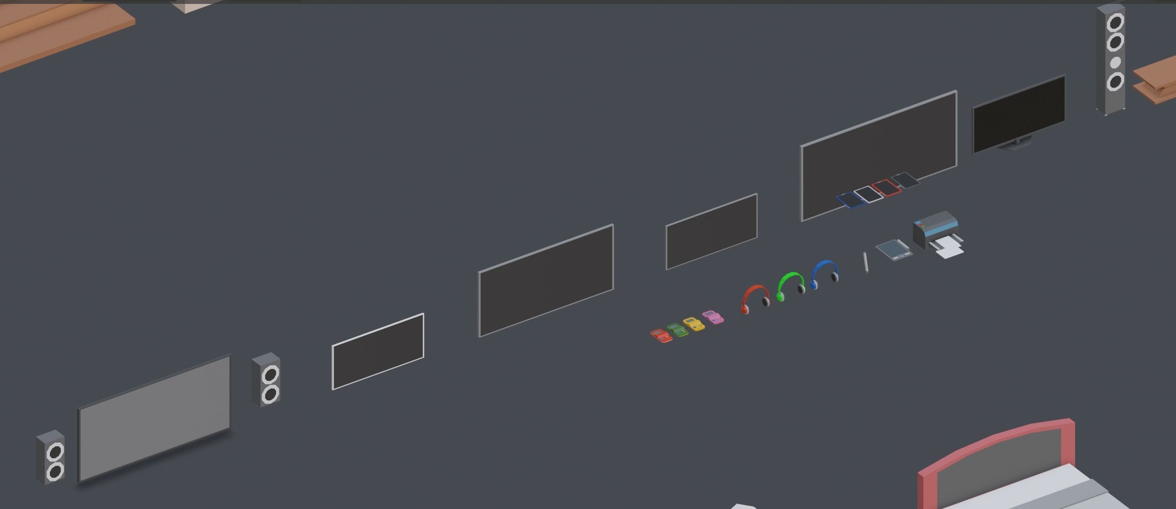 Low Poly Interior Asset Browser Low-poly 3D model_33