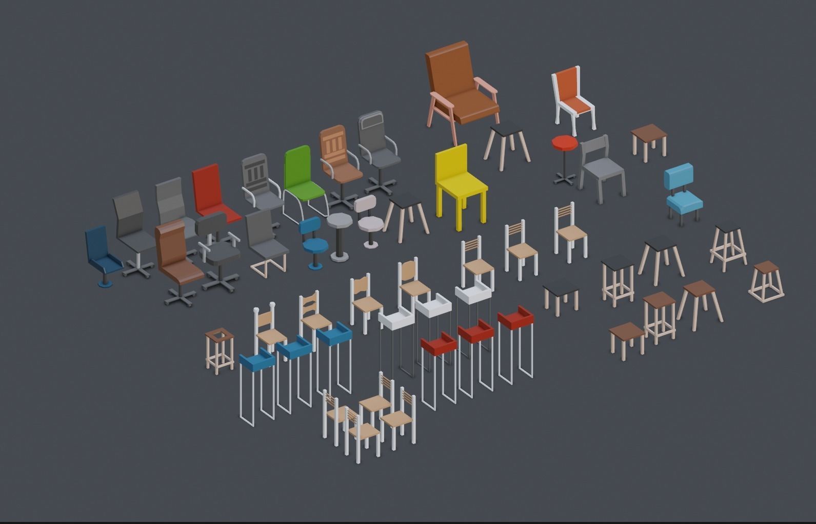 Low Poly Interior Asset Browser Low-poly 3D model_20