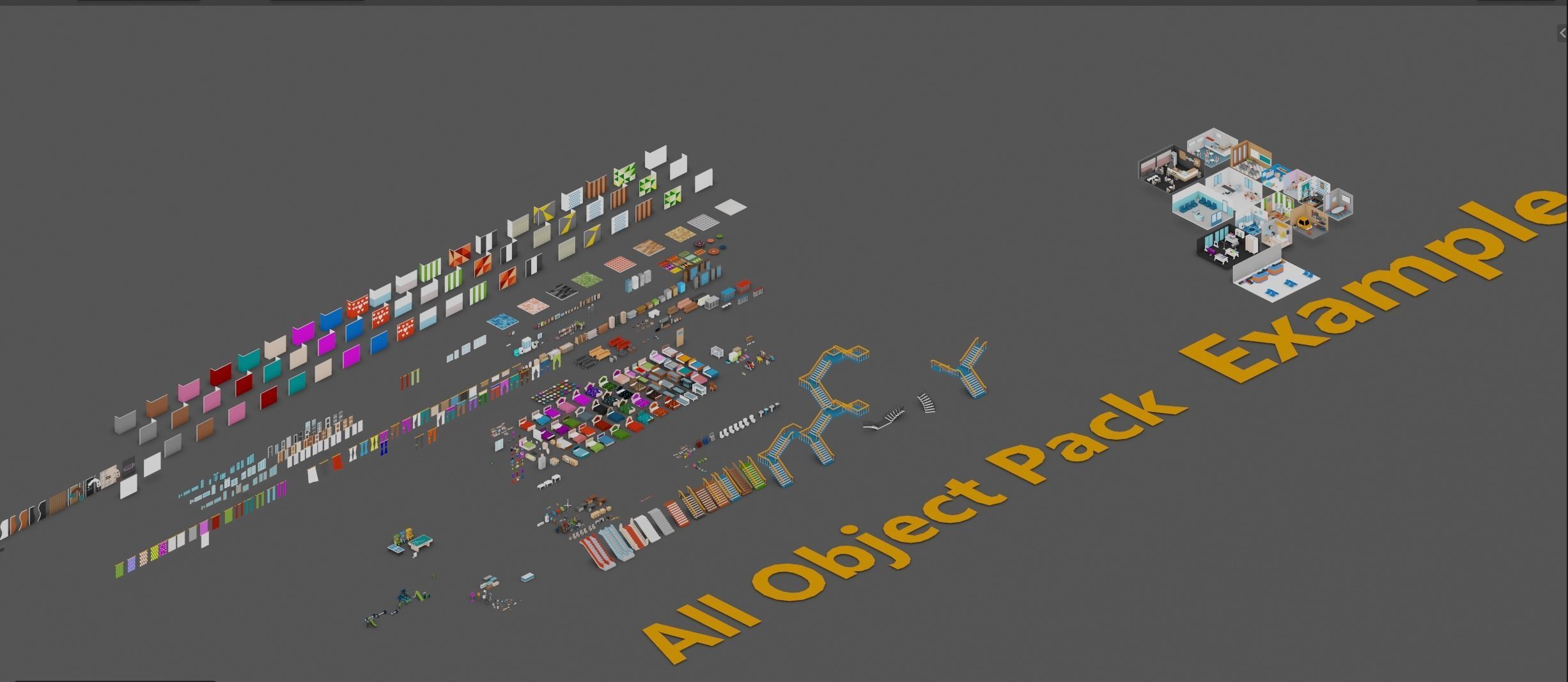 Low Poly Interior Asset Browser Low-poly 3D model_63