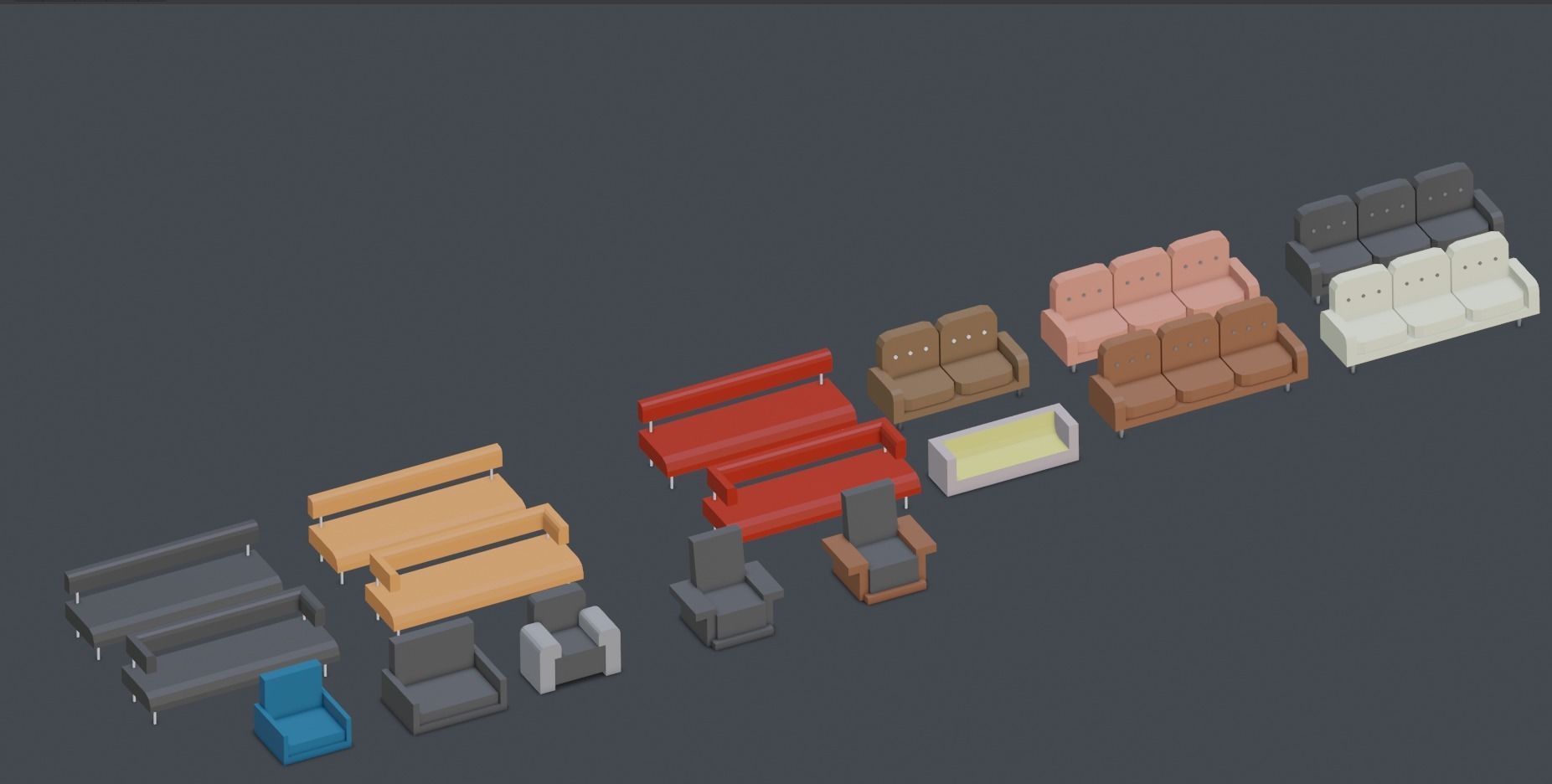 Low Poly Interior Asset Browser Low-poly 3D model_22