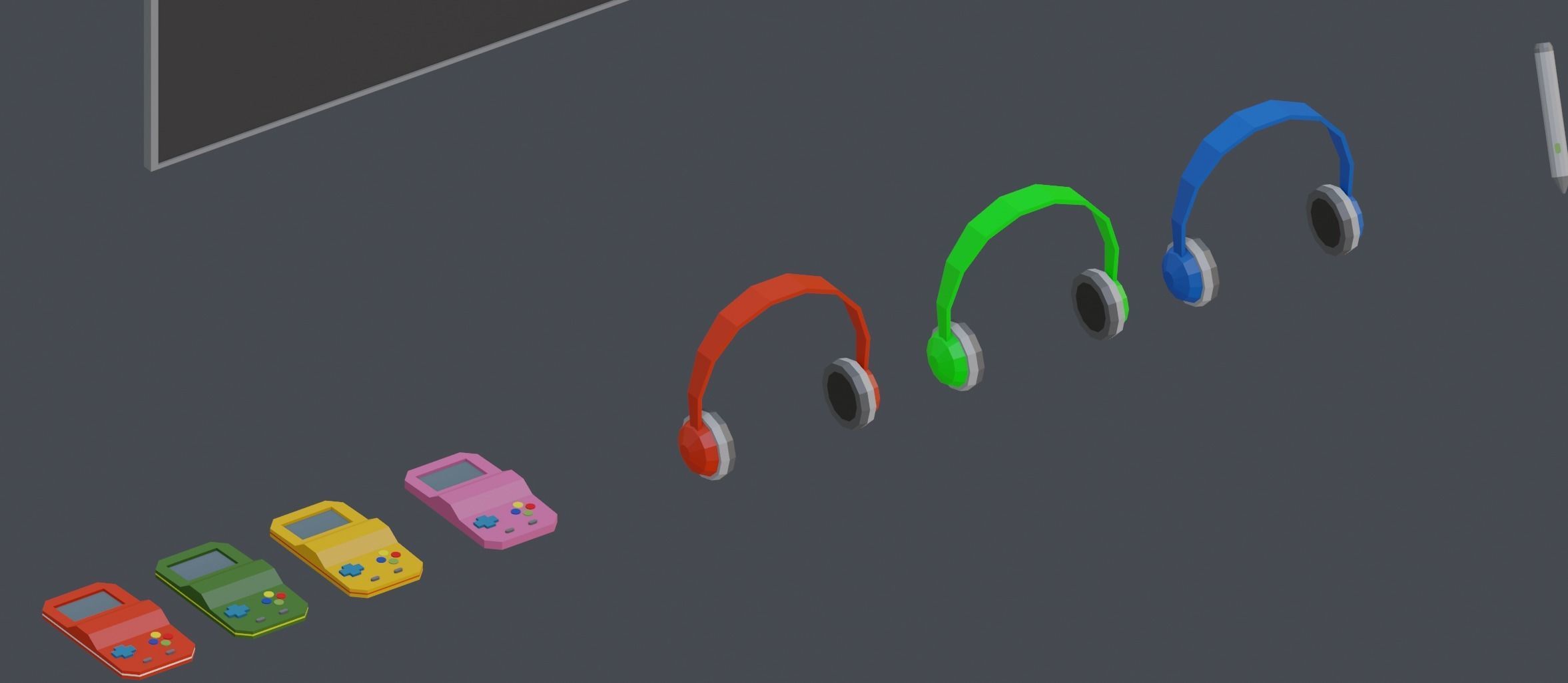 Low Poly Interior Asset Browser Low-poly 3D model_36