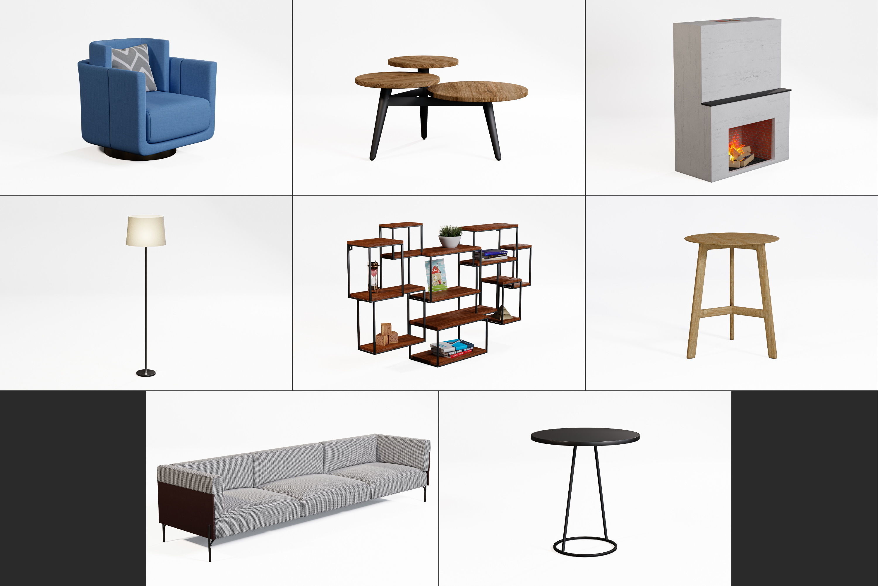 Modern Furniture 3D Model Collection_1