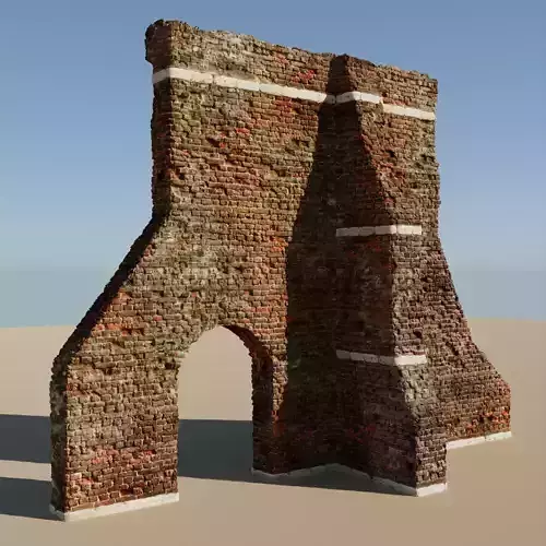 Old ruins wall for diorama