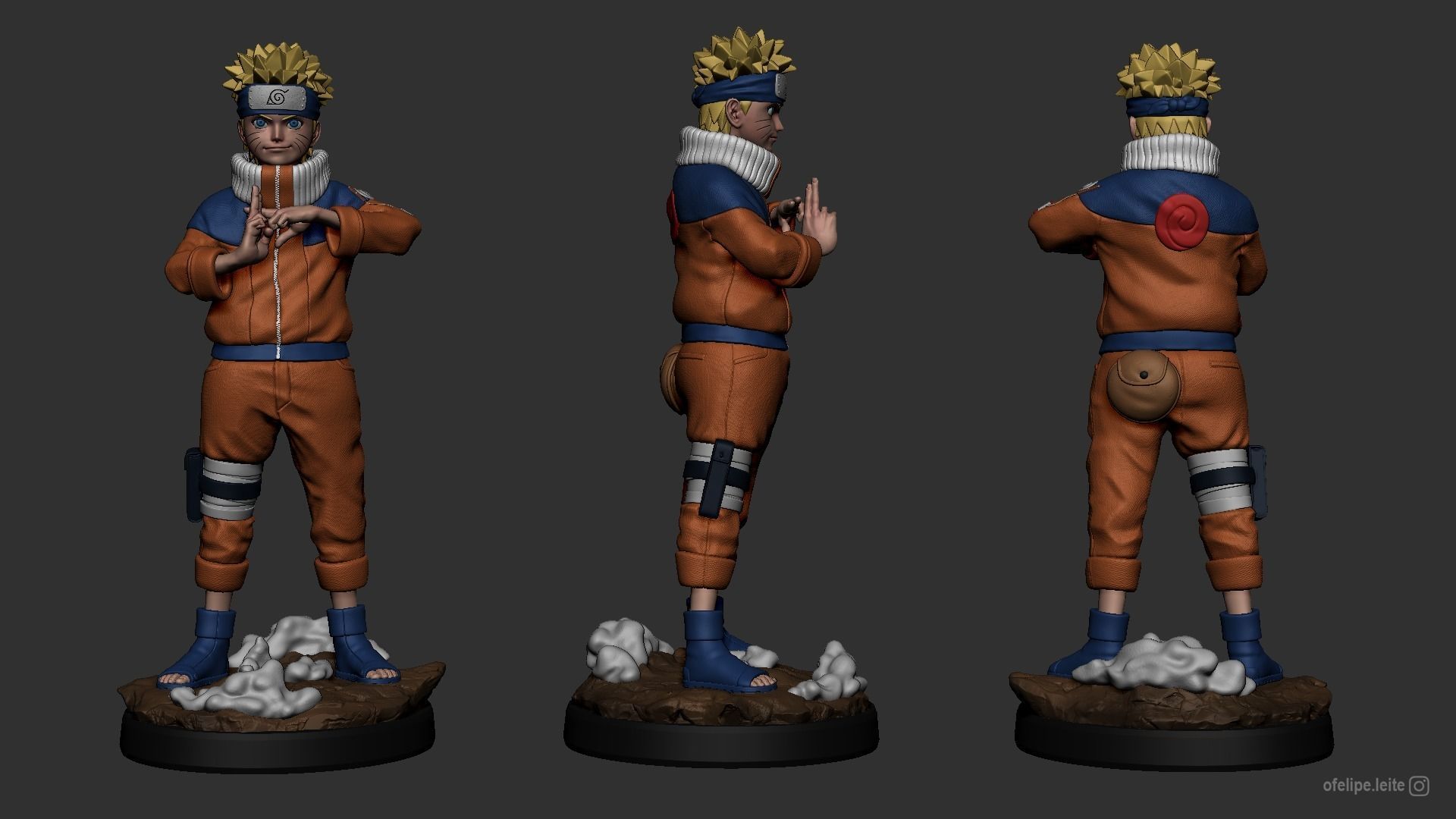 Uzumaki Naruto 3D print model 3D print model_3