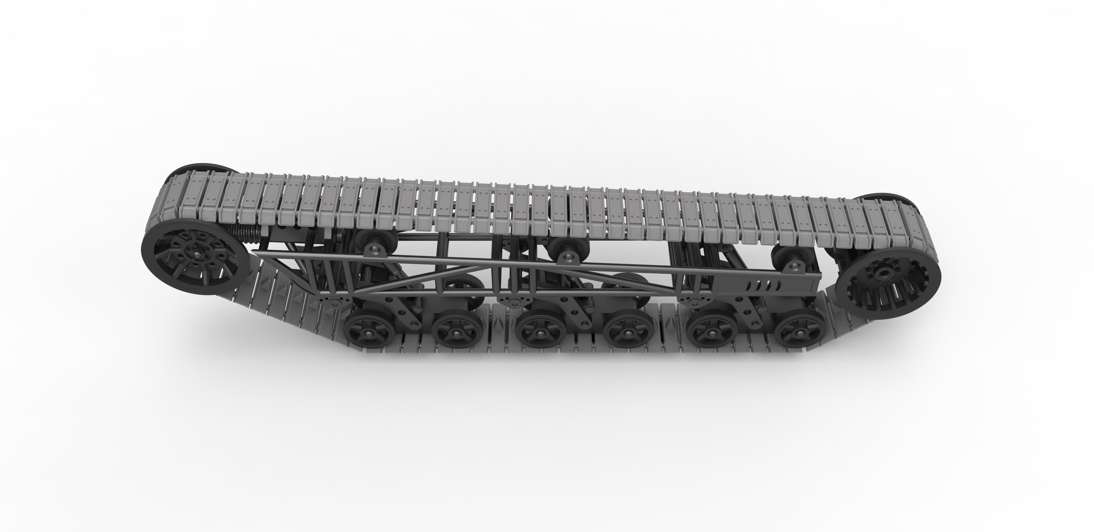 Track chassis Scale 1 to 25 3D print model_6