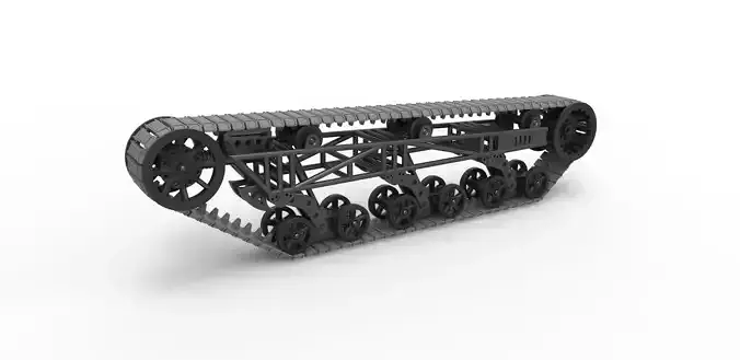 Track chassis Scale 1 to 25 3D print model
