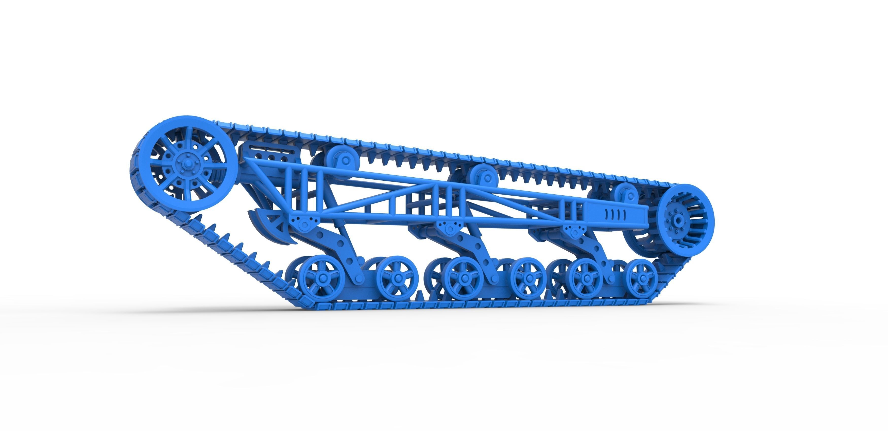 Track chassis Scale 1 to 25 3D print model_12