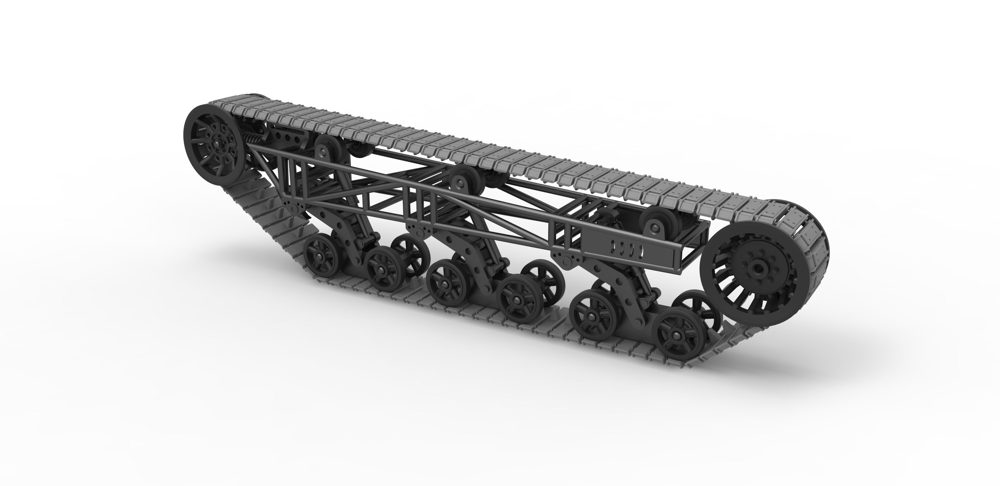 Track chassis Scale 1 to 25 3D print model_8