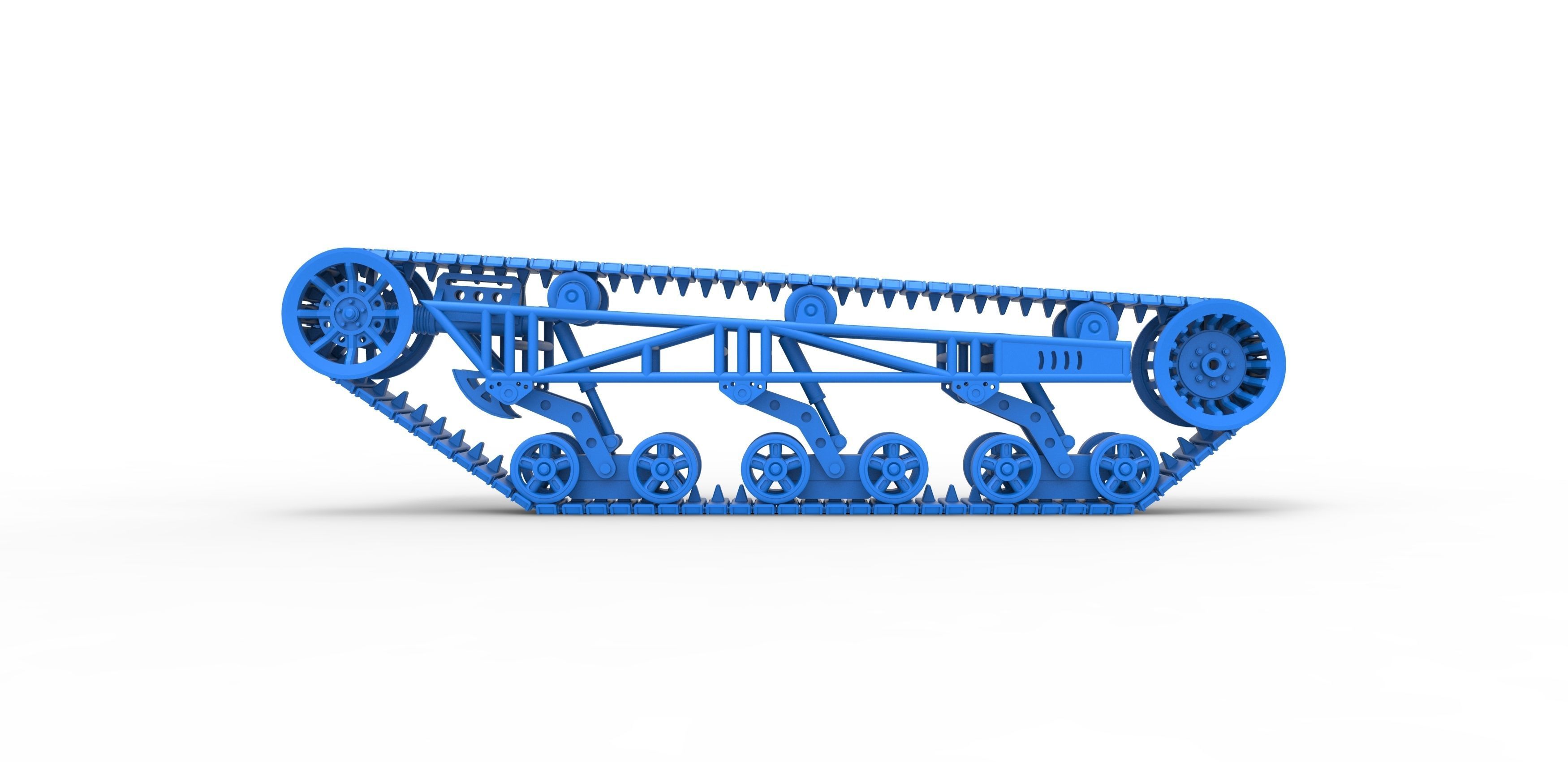 Track chassis Scale 1 to 25 3D print model_16