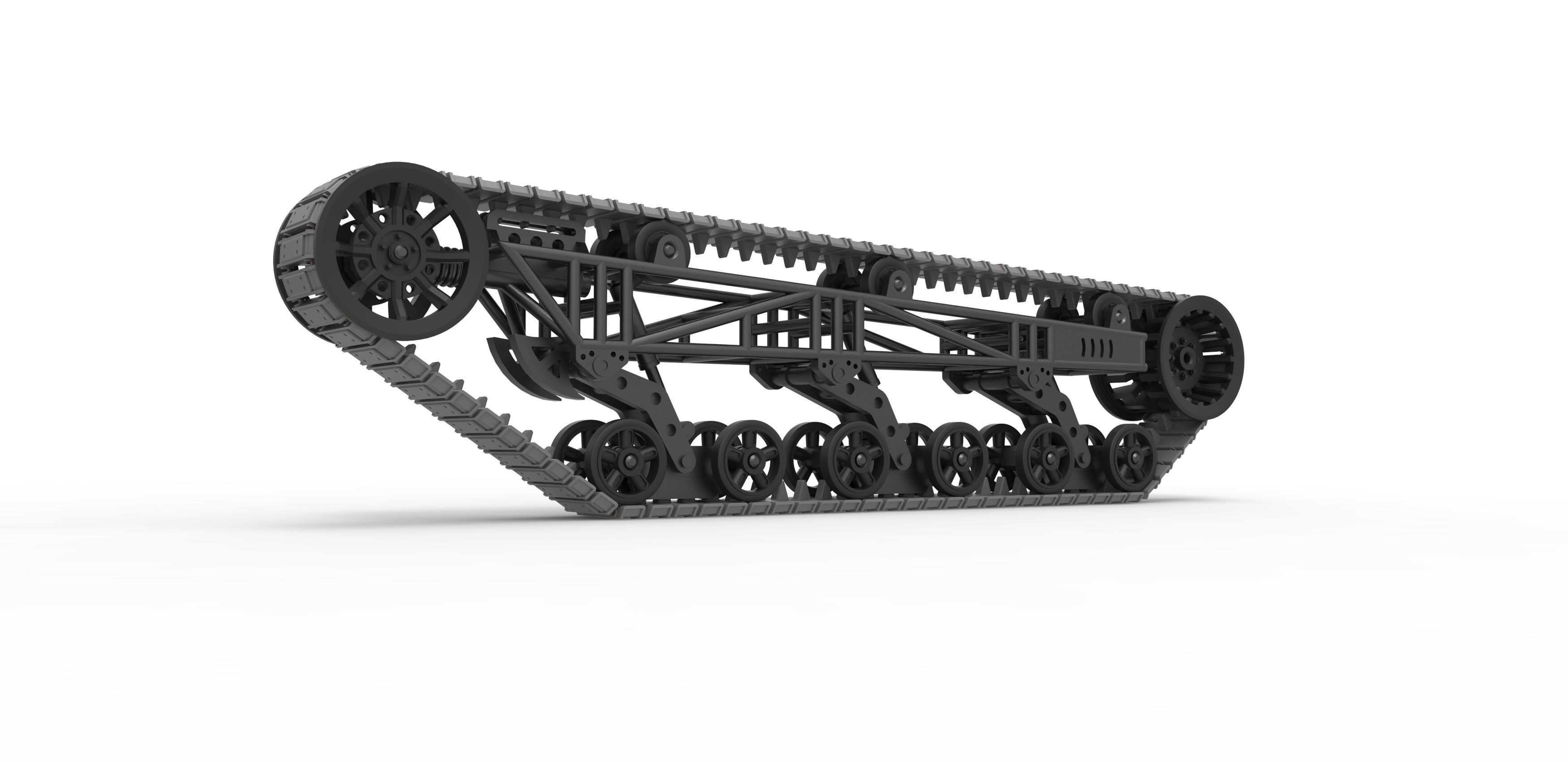 Track chassis Scale 1 to 25 3D print model_1