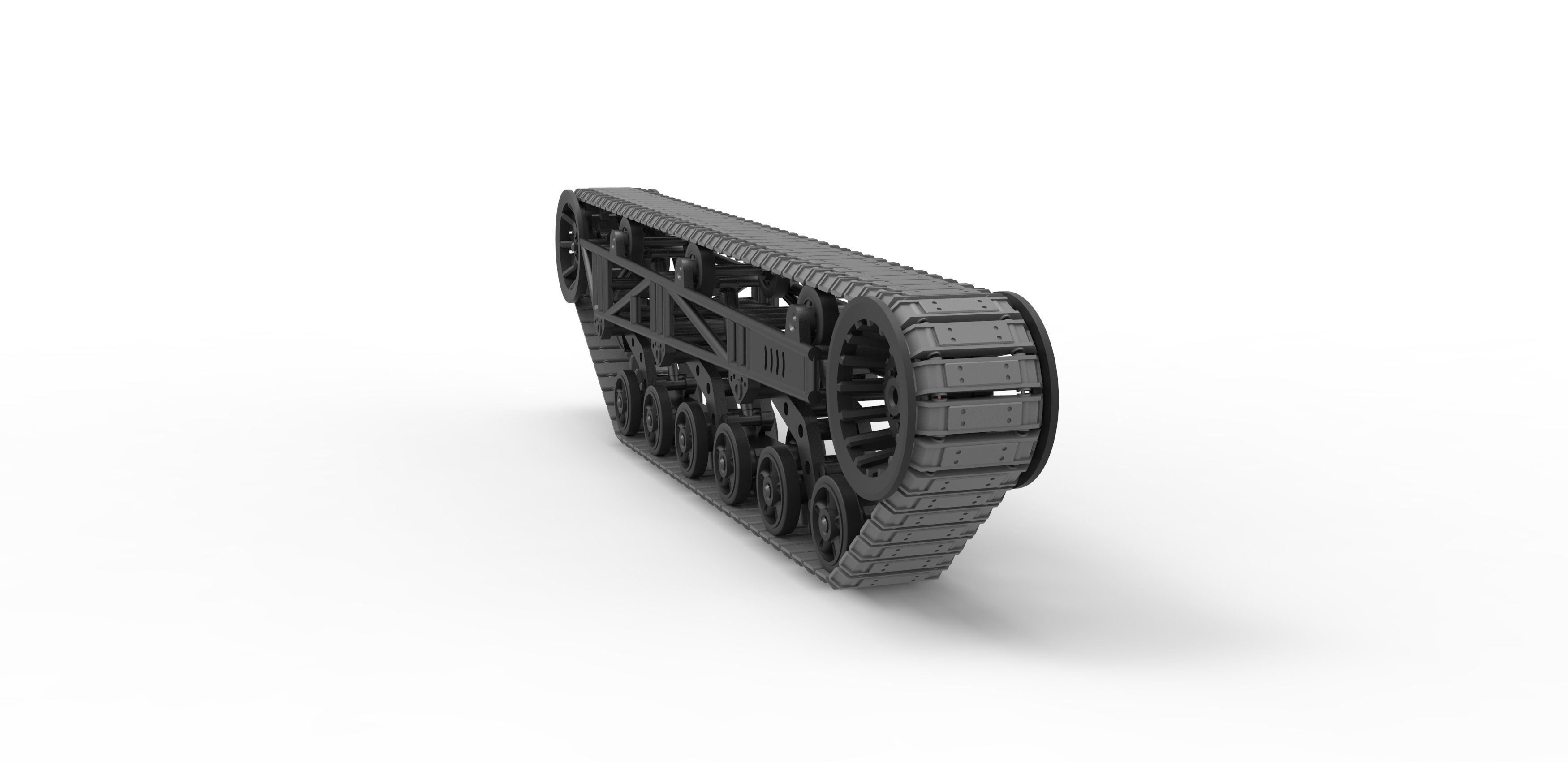 Track chassis Scale 1 to 25 3D print model_9