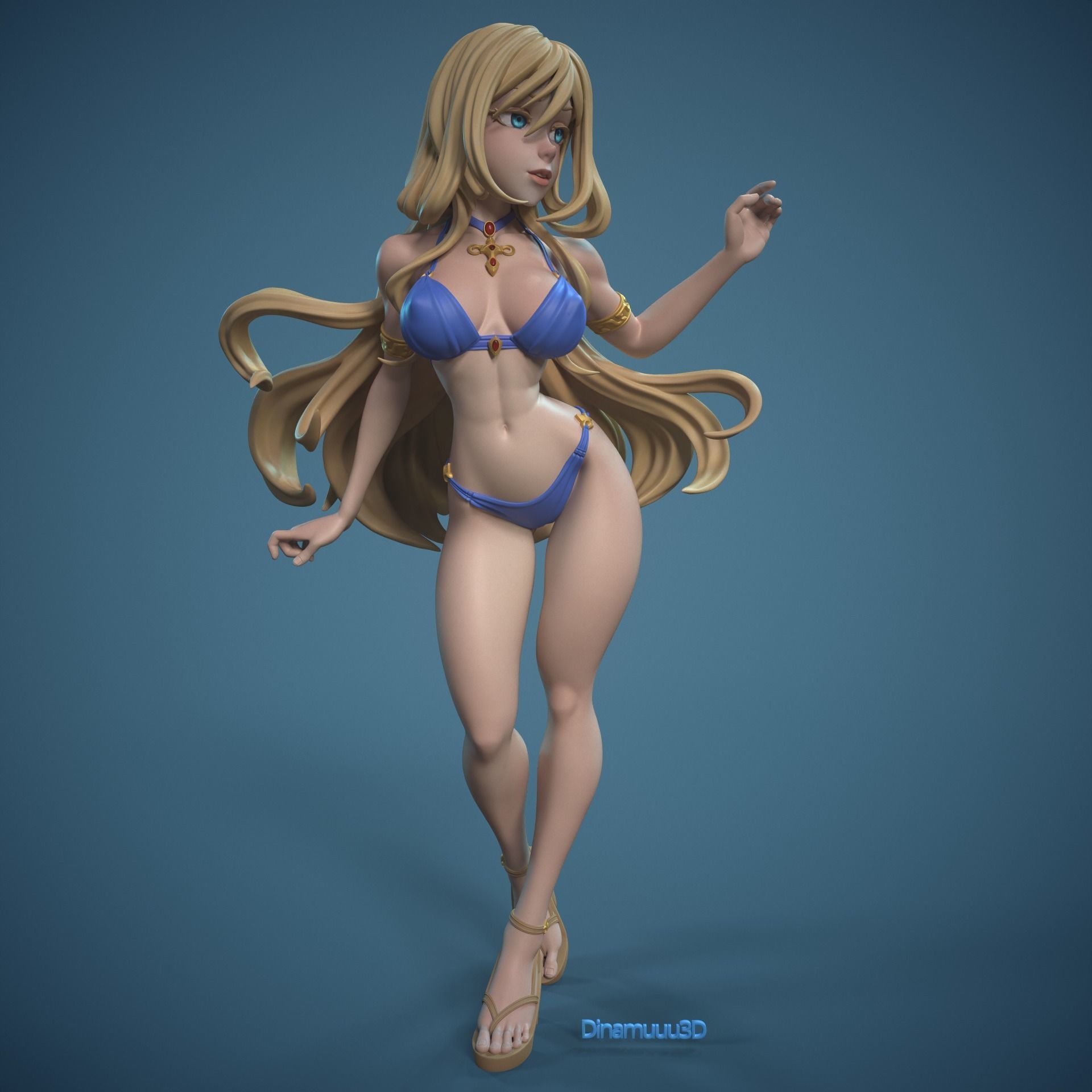Sword Maiden Multi Versions SFW and NSFW 3D print model 3D print model_8