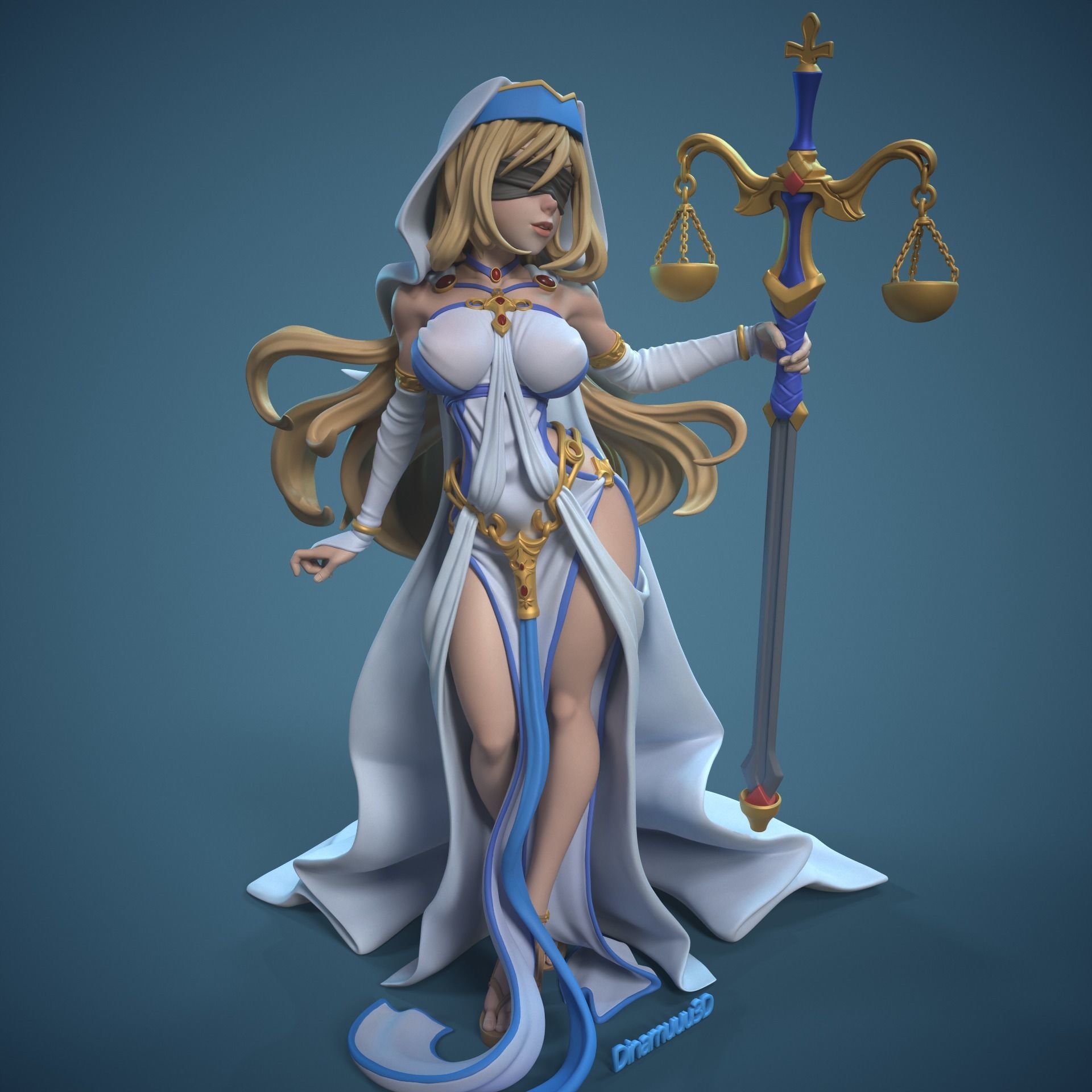 Sword Maiden Multi Versions SFW and NSFW 3D print model 3D print model_2