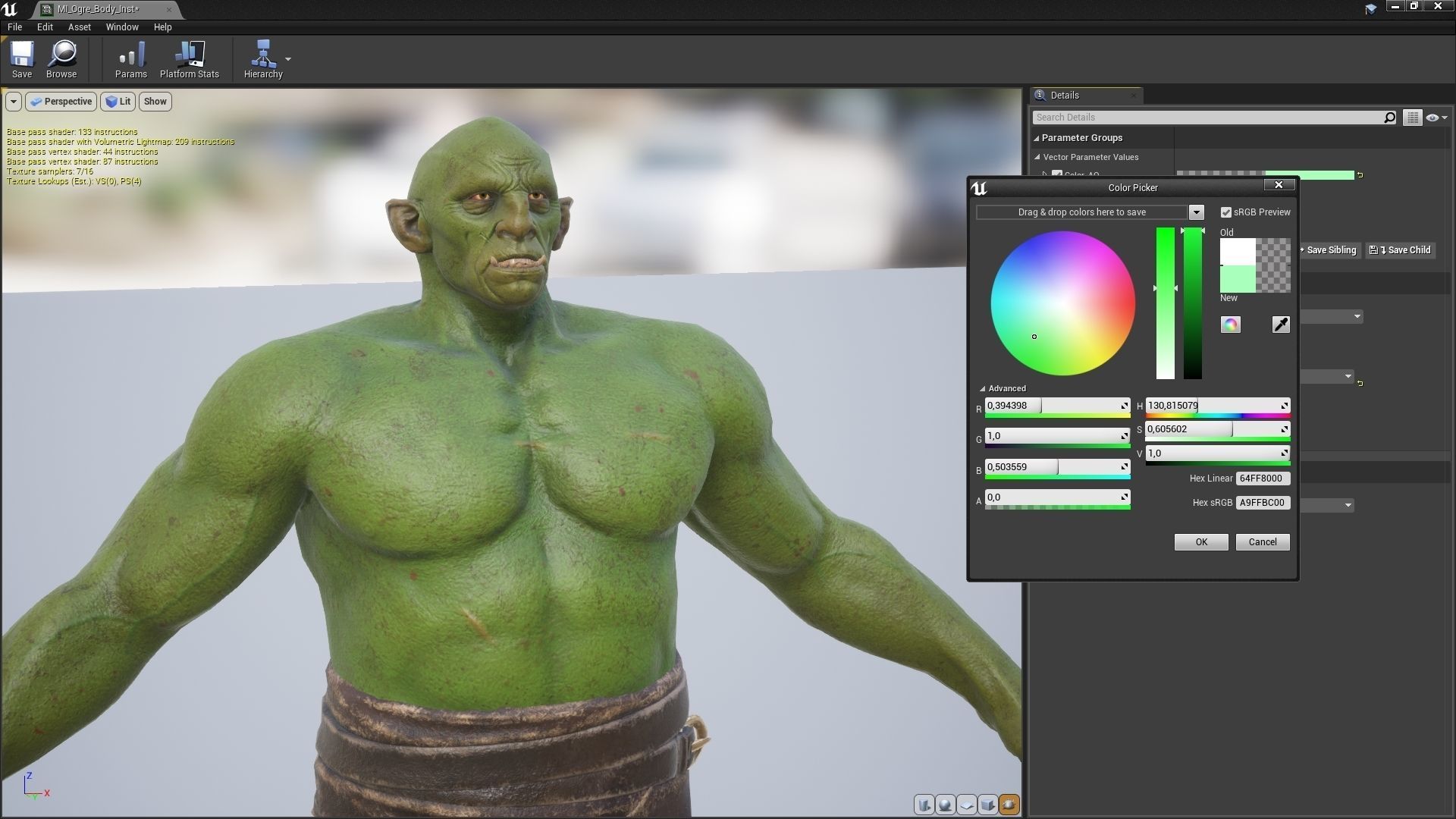 Ogre low-poly man running Low-poly 3D model_16