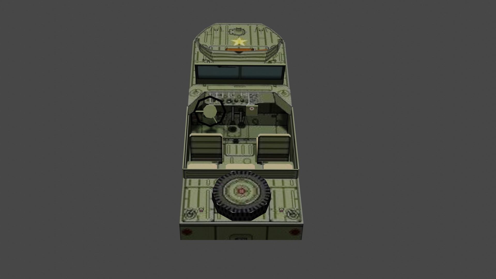 GPA Amphi Jeep 3D model_4