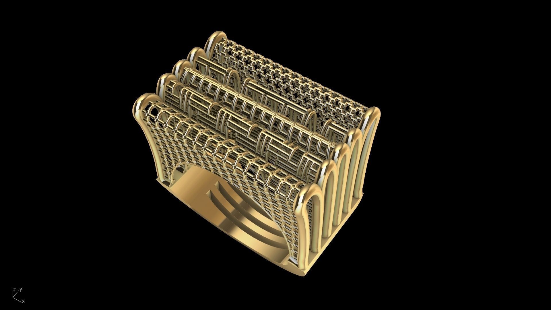jali ring stl verified 3D print model_2