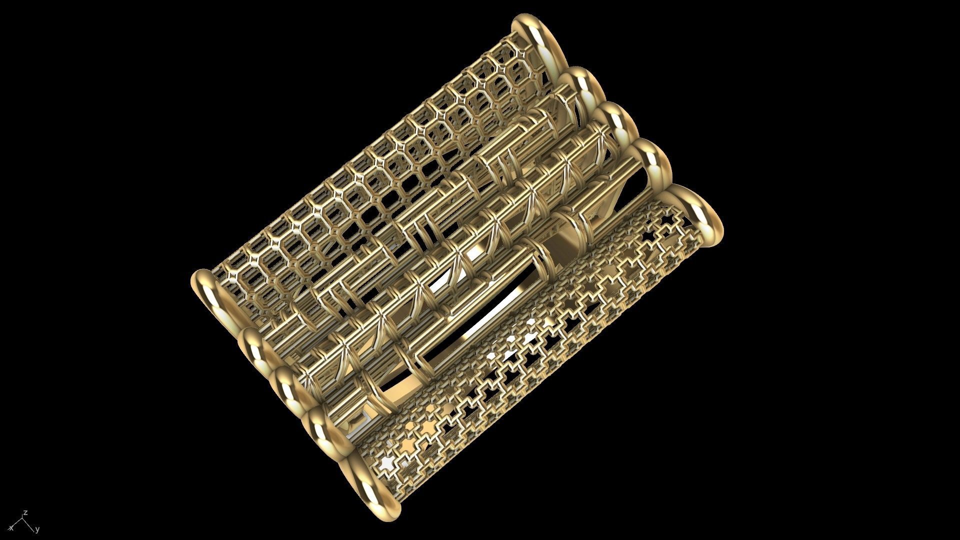 jali ring stl verified 3D print model_11