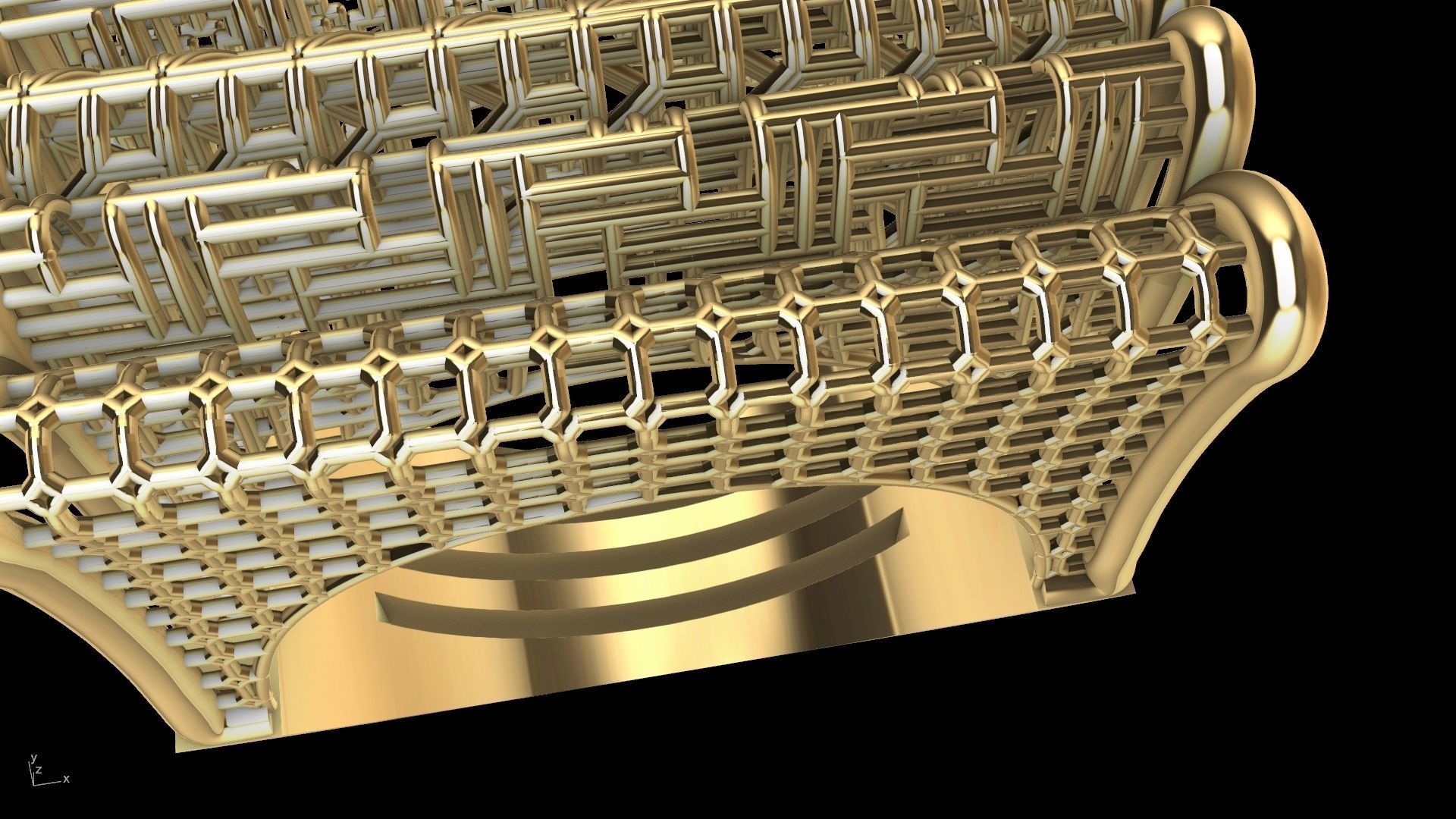 jali ring stl verified 3D print model_7