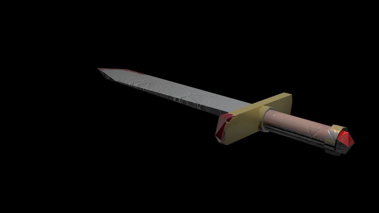 Sword Low Poly Free low-poly 3D model_2