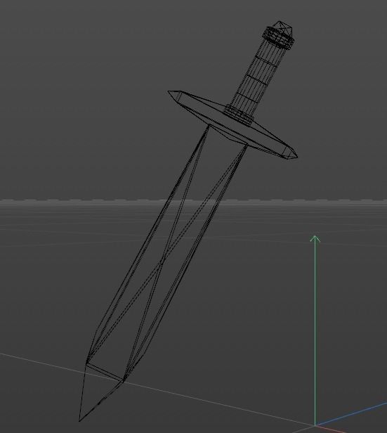 Sword Low Poly Free low-poly 3D model_3