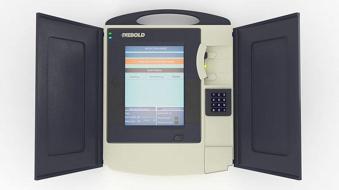 voting machine Low-poly 3D model