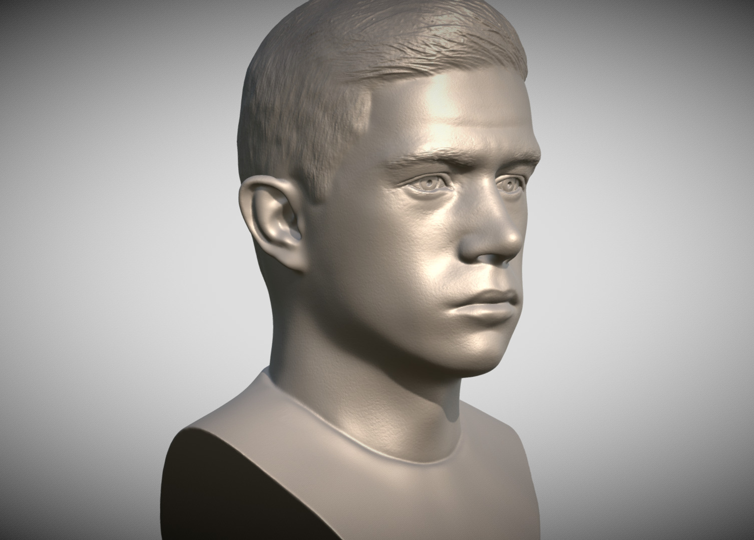 Kevin De Bruyne bust for 3D printing 3D print model_4