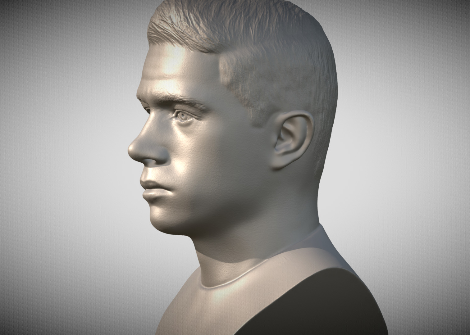 Kevin De Bruyne bust for 3D printing 3D print model_3