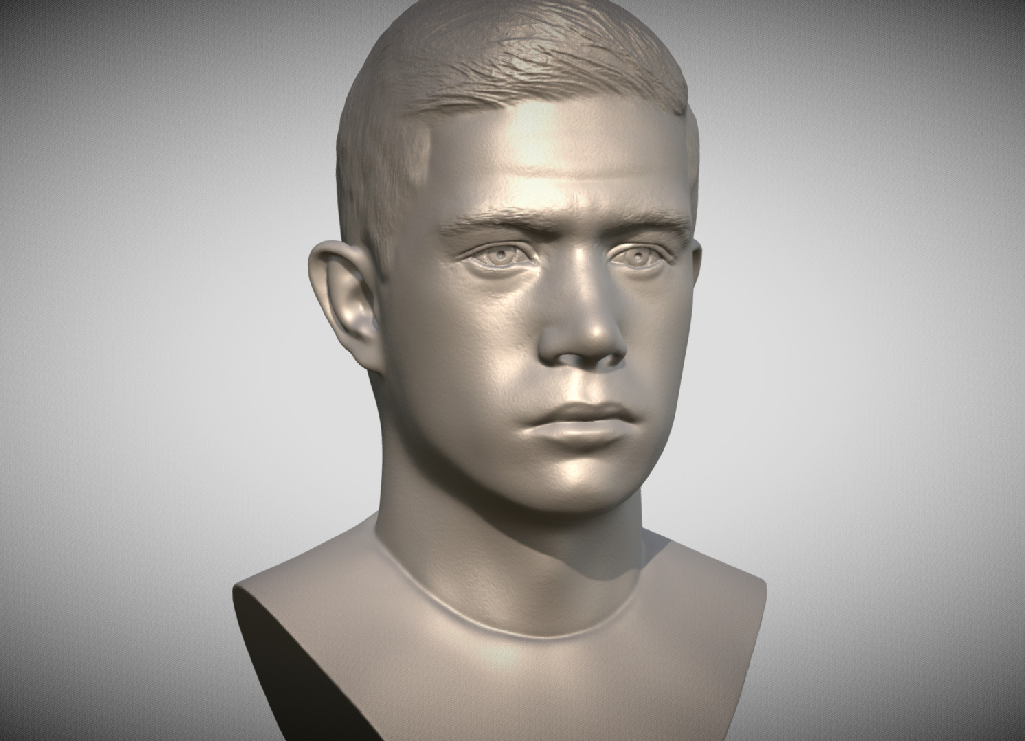 Kevin De Bruyne bust for 3D printing 3D print model_2