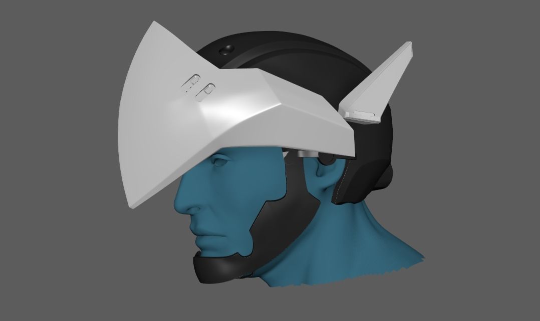 Genji Helmet Overwatch 3D print model_5