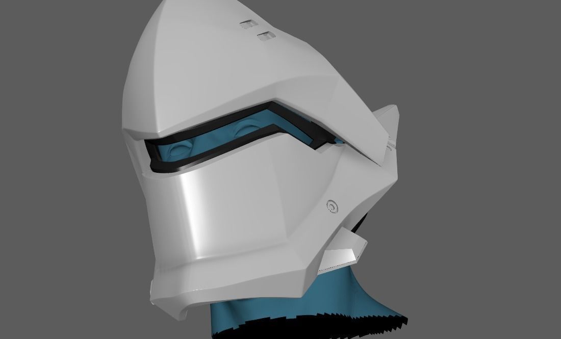 Genji Helmet Overwatch 3D print model_2