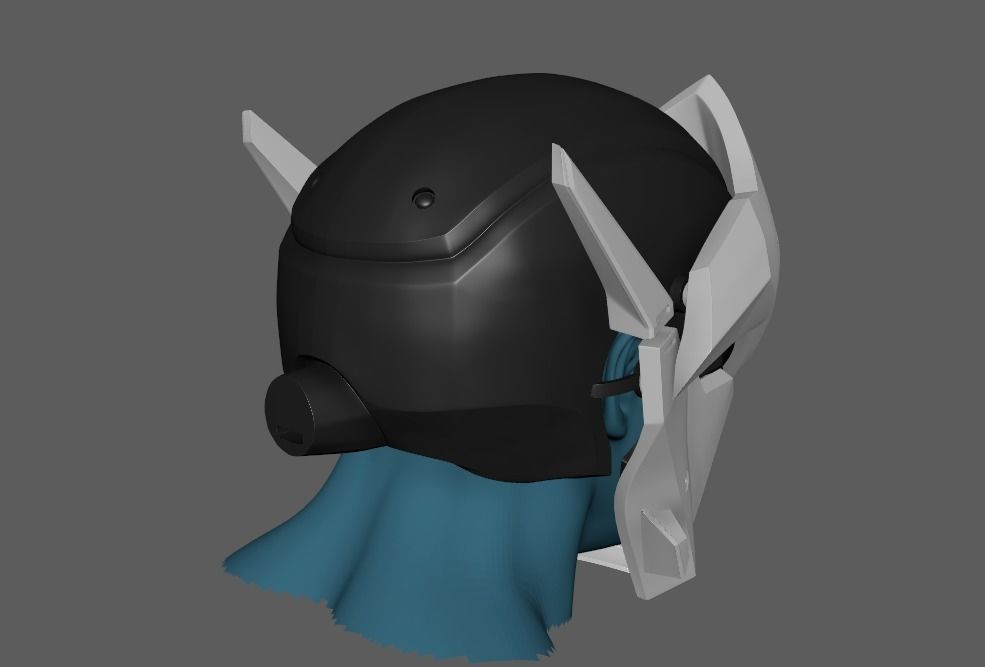 Genji Helmet Overwatch 3D print model_3