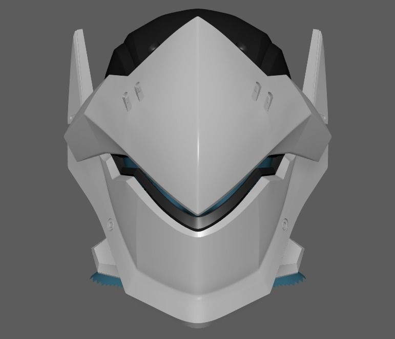 Genji Helmet Overwatch 3D print model_1