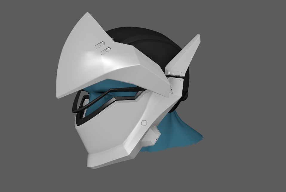 Genji Helmet Overwatch 3D print model_6