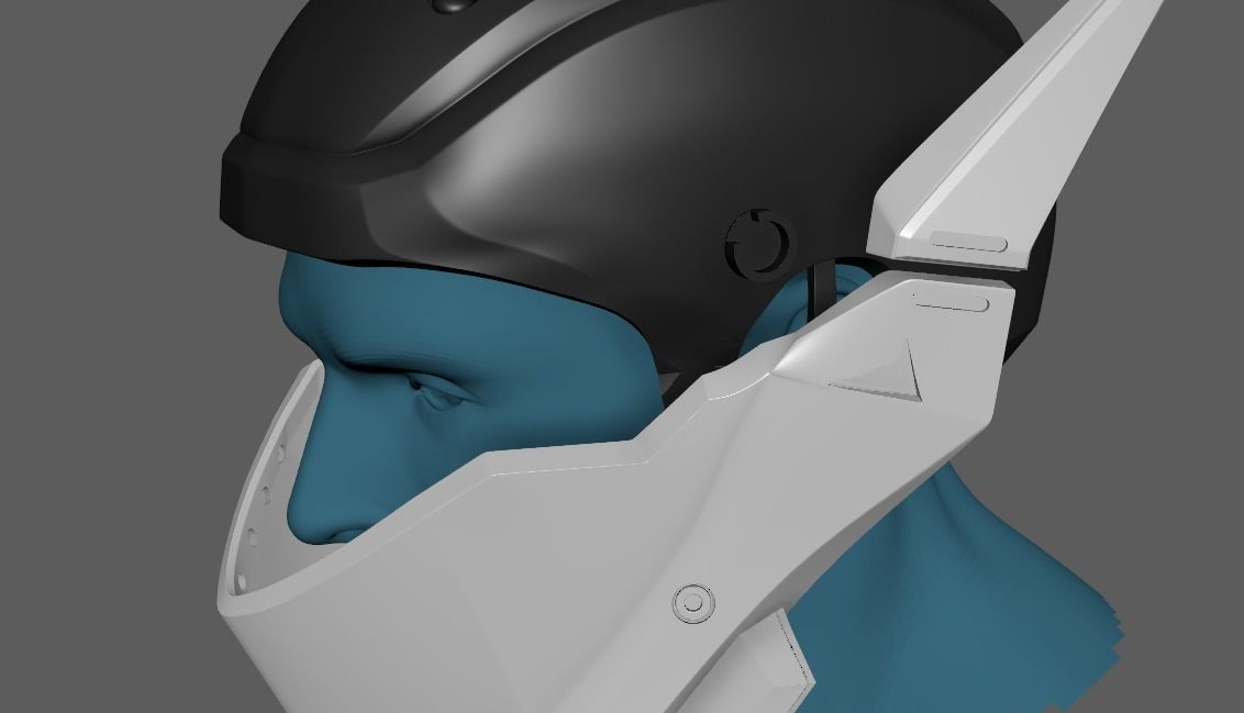Genji Helmet Overwatch 3D print model_11