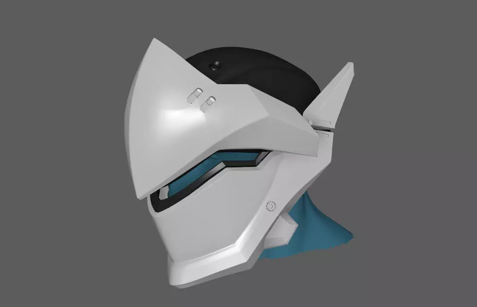 Genji Helmet Overwatch 3D print model_0