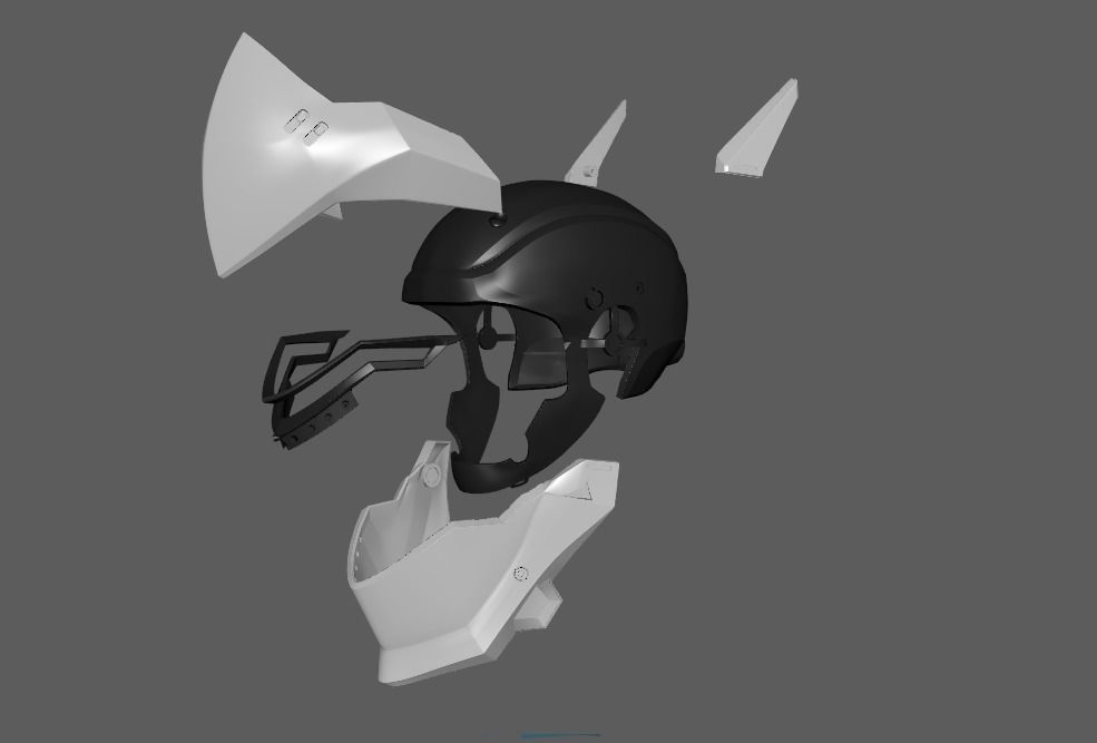 Genji Helmet Overwatch 3D print model_4