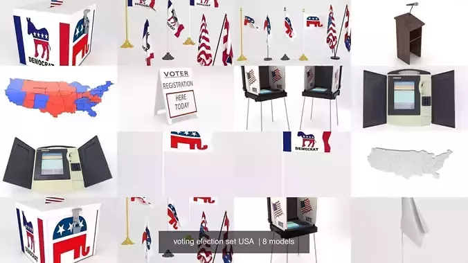 voting election set USA 