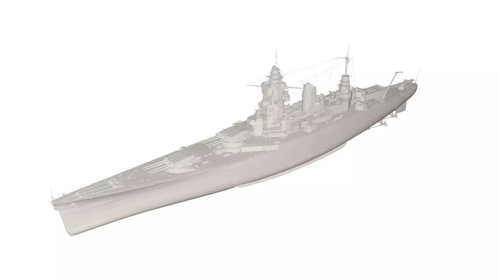 Military Ship 3D model_0