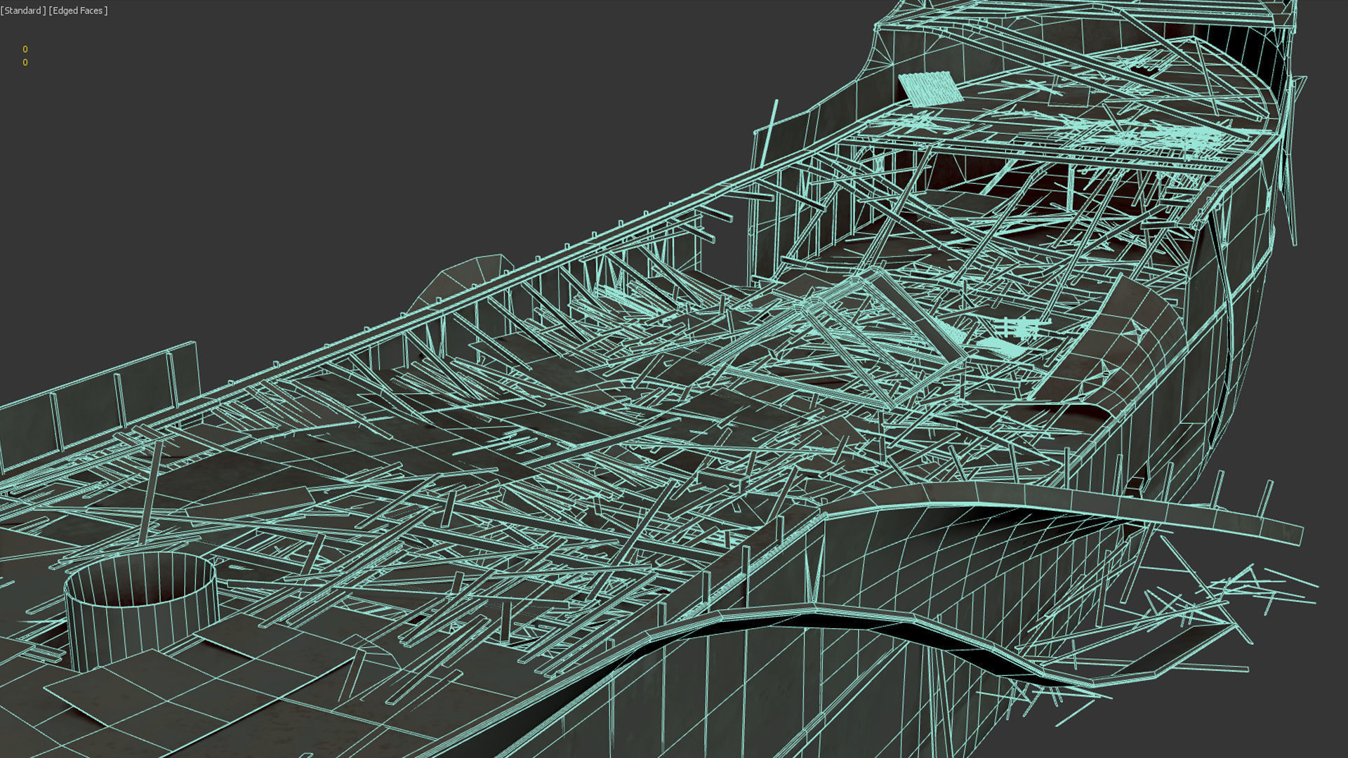 Ship wreck steamer 3D model_18